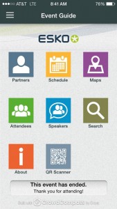 Esko App Screen