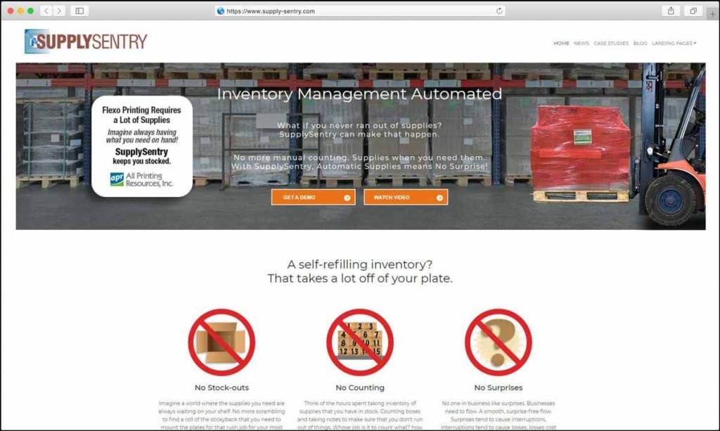 SupplySentry Website