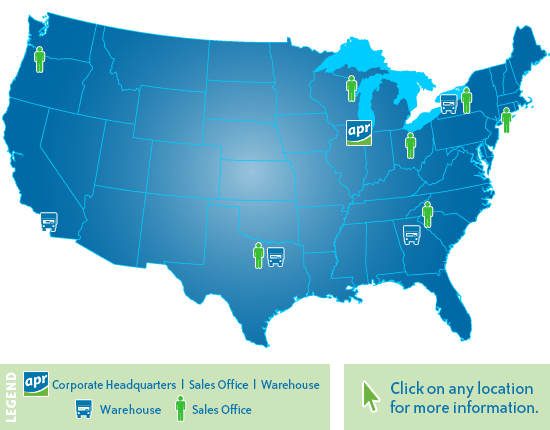 APR Locations Map