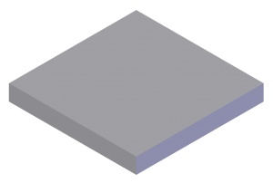 Composite blade unhoned edge shape.