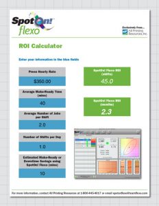 SpotOn! Flexo ROI Calculator