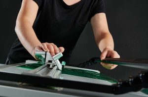 Flexo Plate Cutter in use
