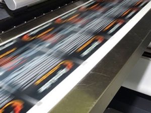 Digital label press in action