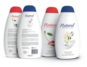 Digitally printed labels on product bottles