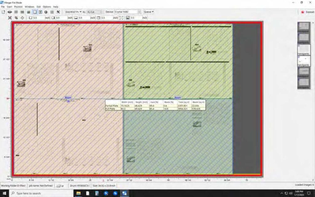 Plate Layout Screen