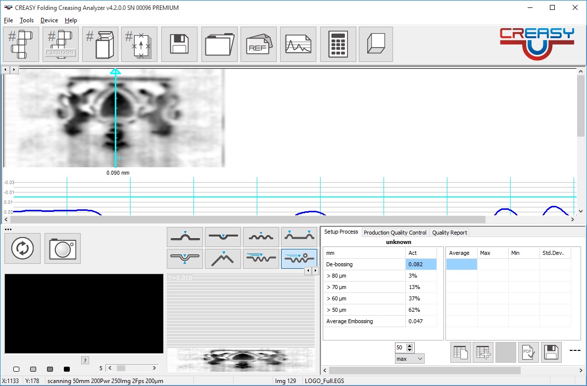 Embossing Measurement screenshot 1